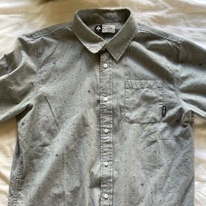 Grey Mens casual button up